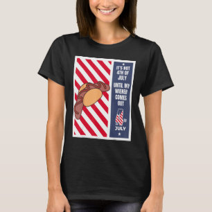 Camiseta 4 de julho até que o meu prendedor saia 4 de julho