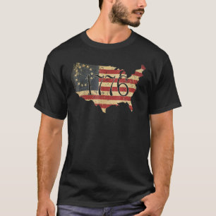 Camiseta 4 De Julho Bandeira Americana Betsy Ross 1776 Men