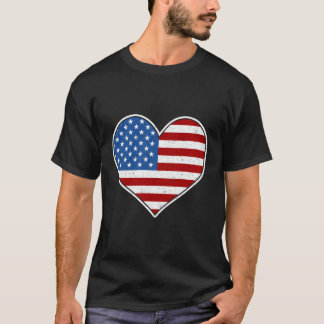 Camiseta 4 De Julho Bandeira Americana Ele Patriótico
