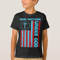 4 De Julho Bandeira Cristã Patriótica One Nation U