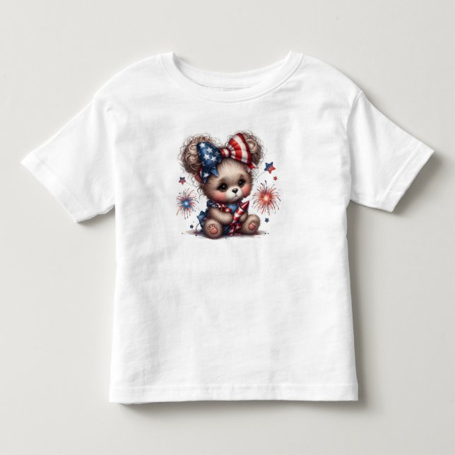 Camiseta 4 de julho Bear (Frente)