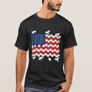Camiseta 4 De Julho Beekeeper U American Flag Julho F