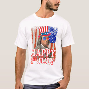Camiseta 4 de julho Benjamin Franklin