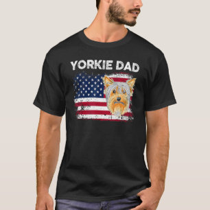 Camiseta 4 de julho Cachorro Patriótico Mãe Pai Bandeira Am