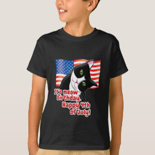 Camiseta 4 de julho Cat