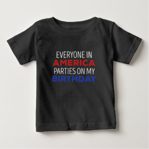Camiseta 4 de julho Celebração de aniversário EUA Engra