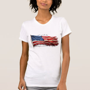 Camiseta 4 de Julho – Celebre com a Bandeira dos EUA