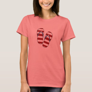 Camiseta 4 de julho Chinelos de bandeira Patriótica America