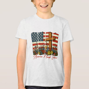 Camiseta 4 De Julho, Christian Faith Brushaft America Né