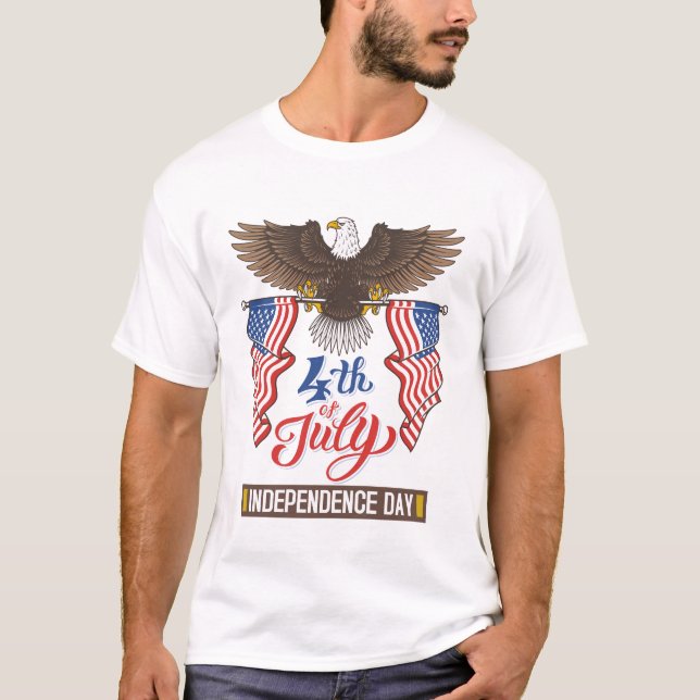 Camiseta 4 de julho com a Águia (Frente)