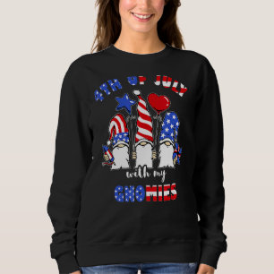 Camiseta 4 De Julho Com Os Meus Gnomos Eua Anão Fla America