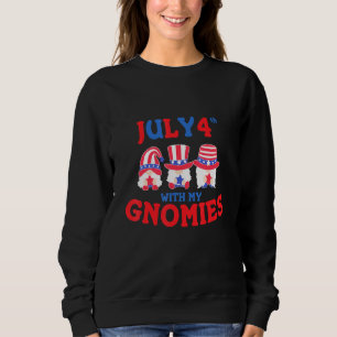 Camiseta 4 De Julho Com Os Meus Gnomos Gnomo Patriótico Ame