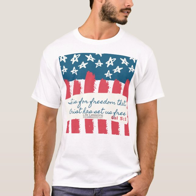 Camiseta 4 de julho - Como você está usando sua liberdade? (Frente)