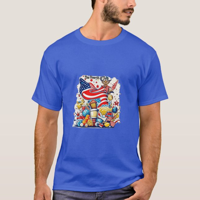 Camiseta 4 de julho de 1776. (Frente)