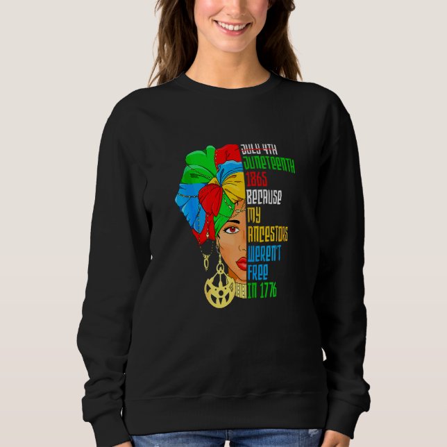 Camiseta 4 de julho de 1865 porque meus ancestrais não esta (Frente)
