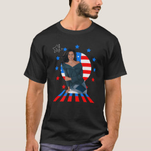 Camiseta 4 de julho de 1986 Michelle Obama Presidente