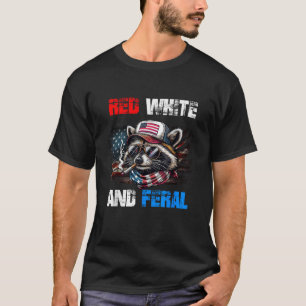Camiseta 4 de julho de 2010 Bandeira Vermelha Patriótica