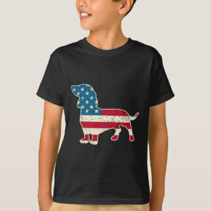 Camiseta 4 de julho de 2010 O Cão de Bandeira Americano ama