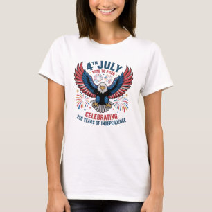 Camiseta 4 de Julho de 2026 - Celebrando 250 Anos