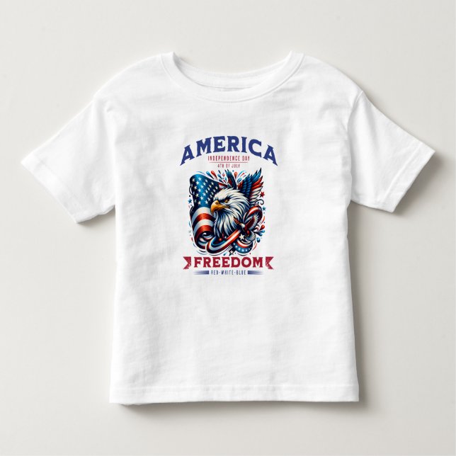 Camiseta 4 de julho de American Eagle Sublimation-61901 (Frente)