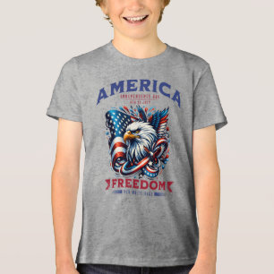 Camiseta 4 de julho de American Eagle Sublimation-61901
