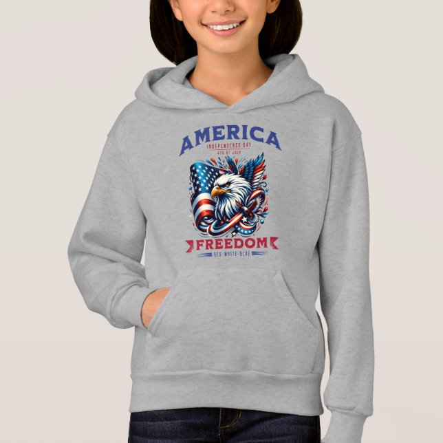 Camiseta 4 de julho de American Eagle Sublimation-61901 (Frente)