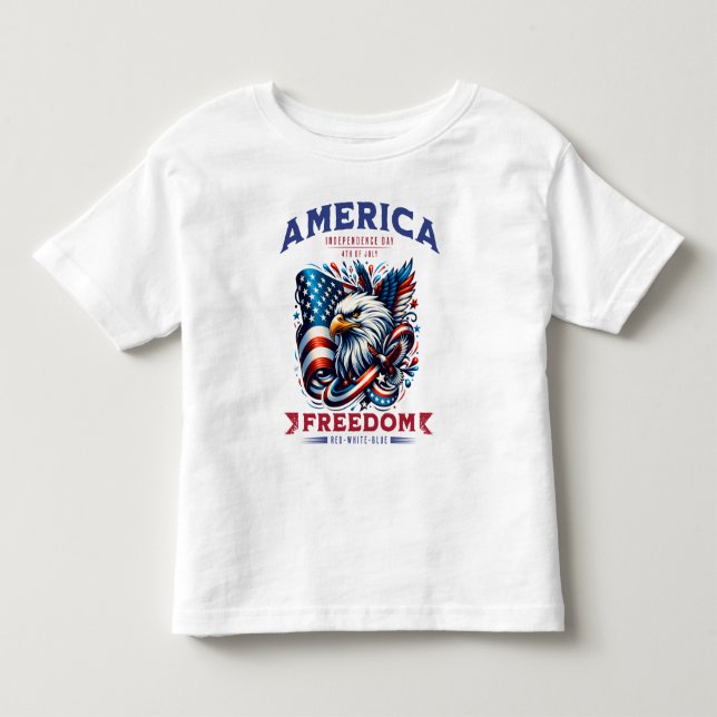 Camiseta 4 de julho de American Eagle Sublimation-61901 (Frente)