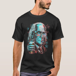 Camiseta 4 De Julho De Ben Drankin Benjamin Franklin Funn