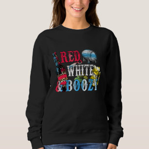 Camiseta 4 De Julho De Cerveja Vermelha E Bebendo Boozy
