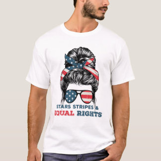 Camiseta 4 De Julho De Escolha Pró Feminista - Estrelas Str