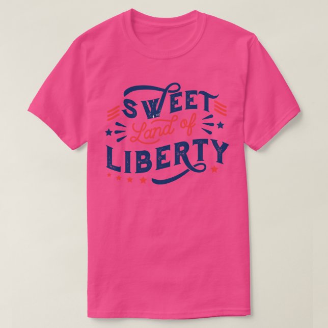 Camiseta 4 De Julho De Liberdade (Frente do Design)