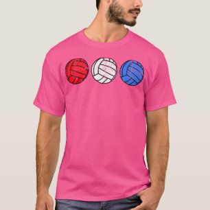 Camiseta 4 De Julho De Voleibol Vermelho Branco Azul Nelas