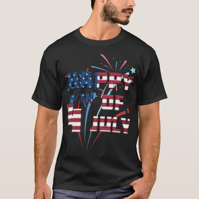 Camiseta 4 de julho Dia da Independência (Frente)