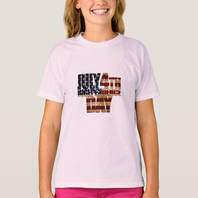 Camiseta 4 de julho Dia da Independência 002 (Frente)
