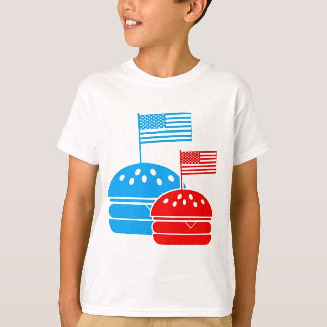 Camiseta 4 de julho - Dia da Independência - Bandeira Ameri (Frente)