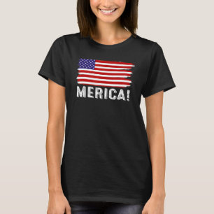 Camiseta 4 De Julho Dia Da Independência Bandeira Americana