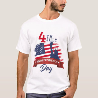 Camiseta 4 de julho dia da independência EUA 