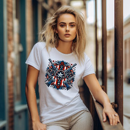 Camiseta 4 de Julho Dia da Independência EUA