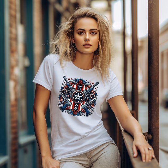 Camiseta 4 de Julho Dia da Independência EUA (Criador carregado)