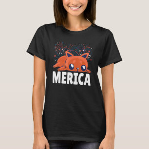 Camiseta 4 De Julho Dia Da Independência EUA Americano Gati