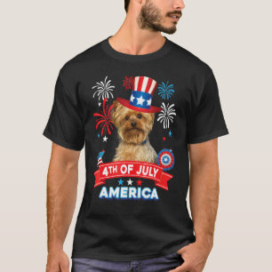 Camiseta 4 de julho Dia Patriótico - Independência do Cão Y