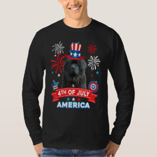 Camiseta 4 De Julho Dia Patriótico Newfoundland Dia Da Inde