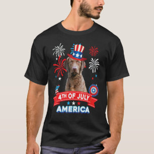 Camiseta 4 De Julho Dia Patriótico Retrievers Chesapeake Ba