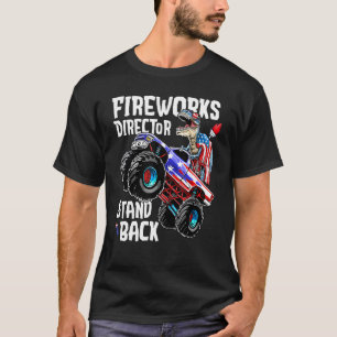 Camiseta 4 De Julho Diretor De Fogos De Artifício Rex Monst