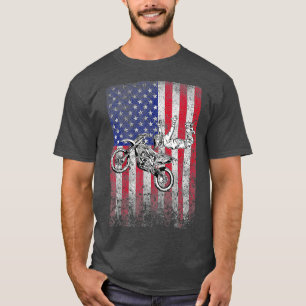 Camiseta 4 de julho Dirt Bike American Freestyle