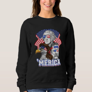 Camiseta 4 De Julho Dos Eua Flag Merica Washington Roosevel