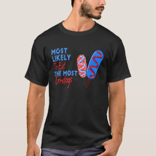Camiseta 4 De Julho Dos Eua Mais Susceptíveis De Comer O Mi