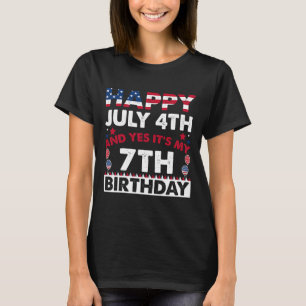 Camiseta 4 de julho e sim é minha independência de aniversá