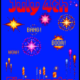 Camiseta 4 de julho em pixels