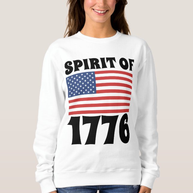 Camiseta 4 de julho, ESPÍRITO DE 1776 (Frente)